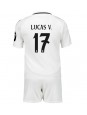 Real Madrid Lucas Vazquez #17 Domácí dres pro děti 2024-25 Krátký Rukáv (+ trenýrky)